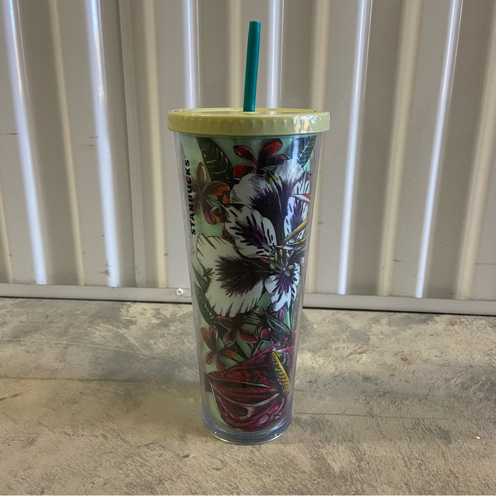 Starbucks Tropical Floral Hawaii Tumbler- 24 oz